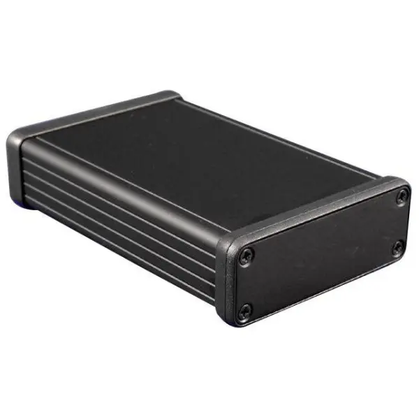 IP54 Eddystone Die Cast Aluminium Enclosure Black 92x38x31mm