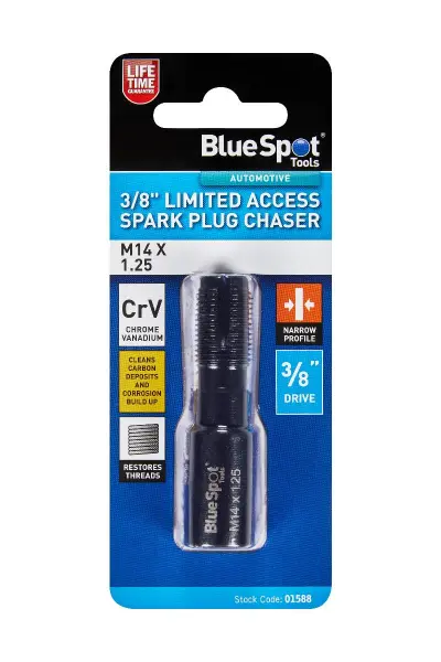 Blue Spot Tools - Spark Plug Chaser M14 x 1.25 - 3/8'' Akses Terhad