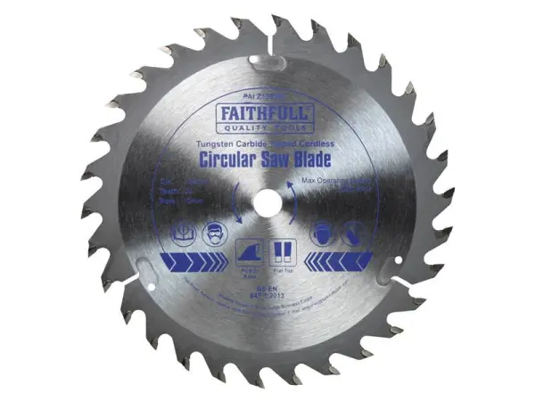 Faithful TCT Blade Trimsaw Gan Chorda 136mm x 10mm (30T POS)