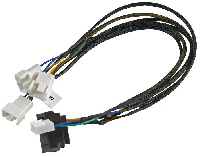 AKASA SATA to 3x PWM Fan Power Splitter Cable, 30cm