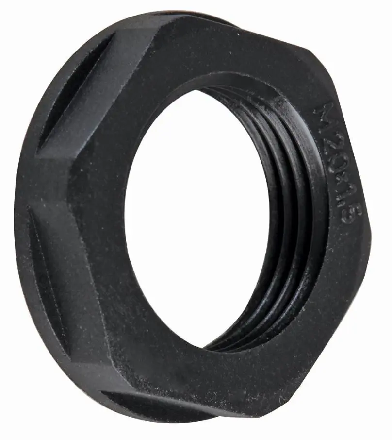 CONCORDIA M12 Black Nylon Lock Nut, Pack of 10