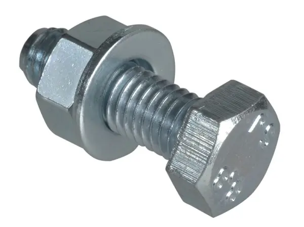 ForgeFix Tornillo de Fijación Alta Resistencia M8 x 25mm, Zincado, Paquete de 8