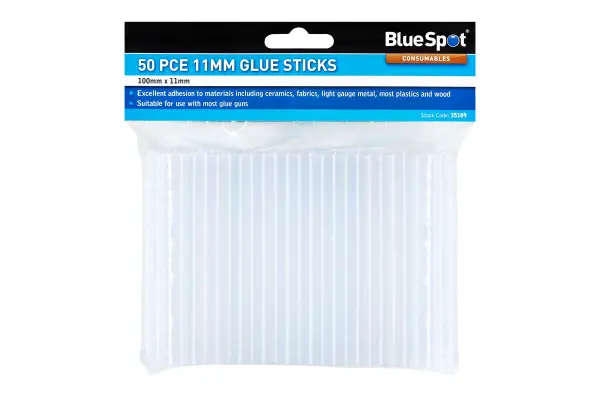 Blue Spot Tools 50 bâtonnets de colle 11mm