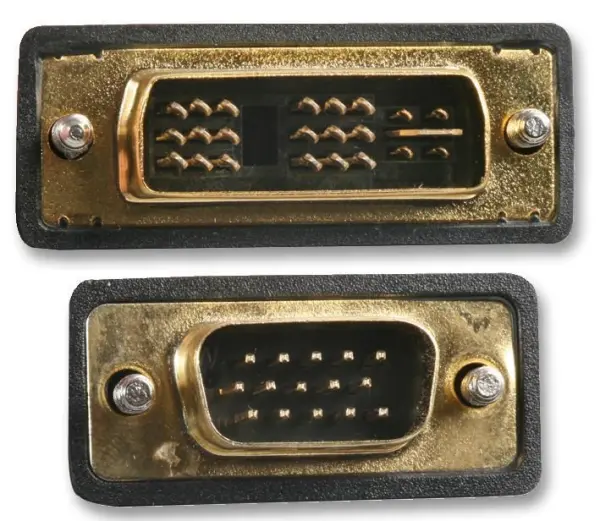 Pro Signal DVI-A naar VGA 15-Pin Mannelijke Kabel, 2m Zwart