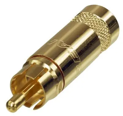 REAN 골드 플레이팅 포노 플러그, 납땜 방식, 2연락 점