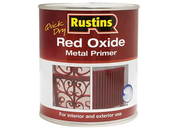 Rustins Quick Dry Red Oxide Metal Primer, 500ml