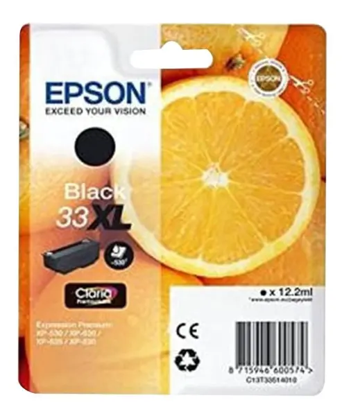 Epson 33XL Original Ink Cartridge, Black (High Yield)