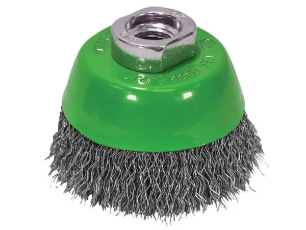 Faithfull Stainless Steel Wire Cup Brush, 75mm, M14x2 Thread