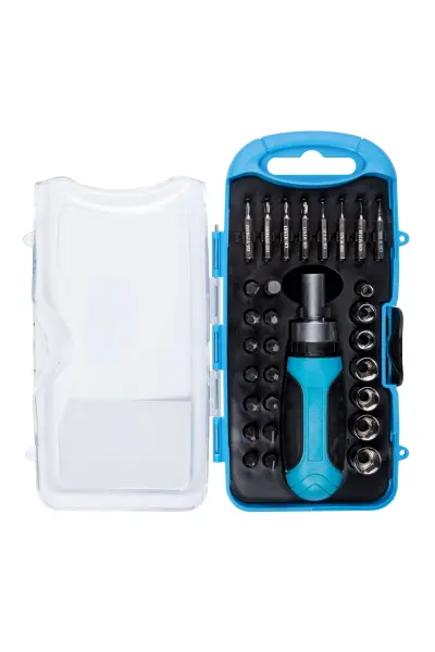 Blue Spot Tools - Coffret tournevis à cliquet et douilles 30 pièces