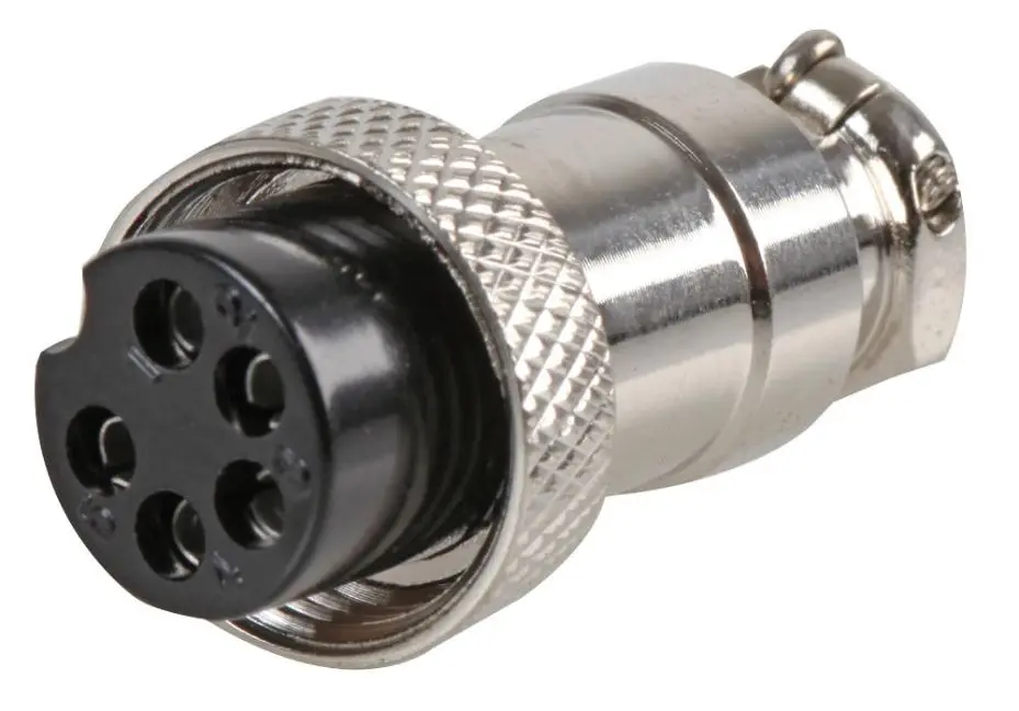PRO SIGNAL 5-Pin Inline Socket Connector, Metal Body