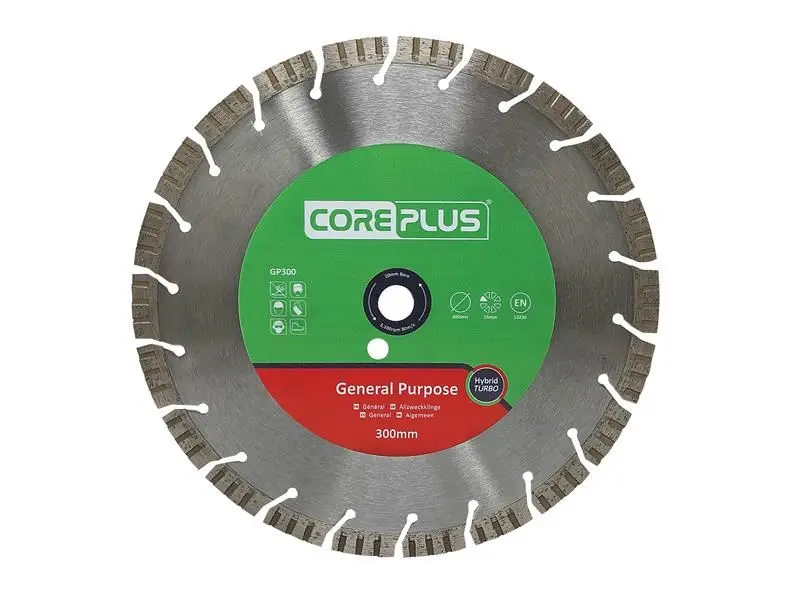 CorePlus להב יהלום טורבו GP300, 300 מ״מ