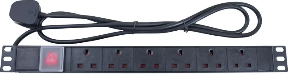 RACKYRAX - 6路水平電源分配器 (PDU)