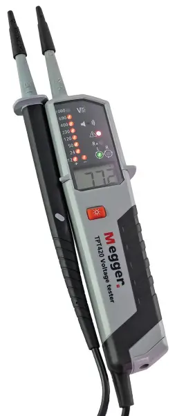 Megger TPT420 Voltage Tester, 12-1000V AC/12-1500V DC