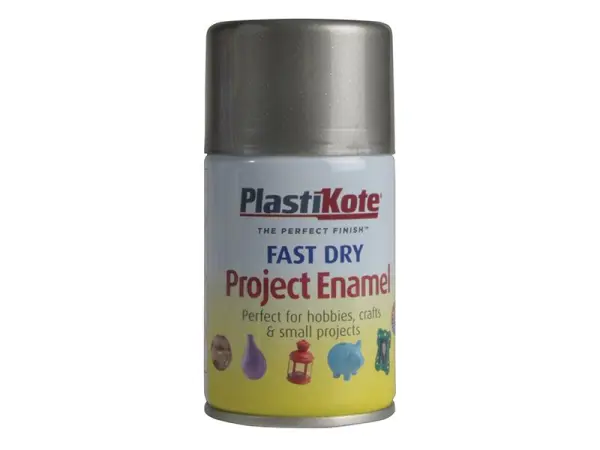 PlastiKote Fast Dry Emaille-Sprühfarbe Zinn 100ml