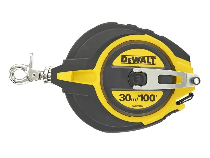 DeWalt Steel Long Tape Measure 30m/100ft, 12mm Blade