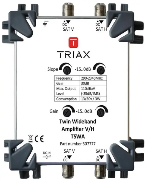 TRIAX 衛星用ワイドバンドアンプ TSWA 290-2,340MHz