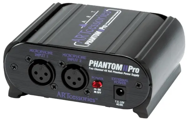 ART Phantom II Pro 2-kanálový 48V Phantom napájecí zdroj