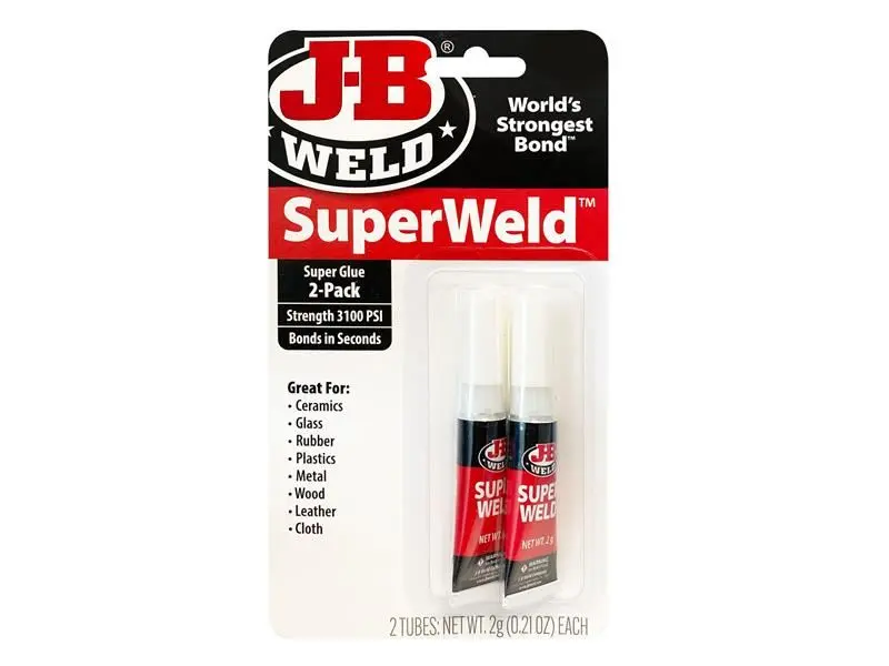 J-B Weld SuperWeld Cyanoacrylaatlijm, 2g Tweelingverpakking