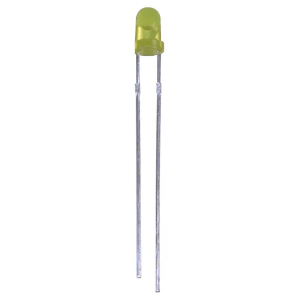 Pro Signal UK Diffused LED 18mA - Yellow 3mm 2.2V