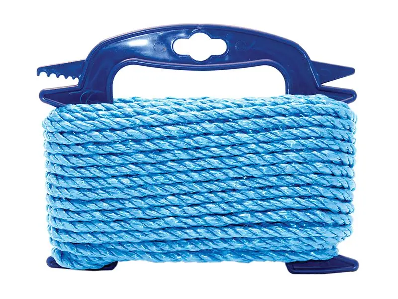 Faithfull Blue Polyester Rope, 8mm x 15m