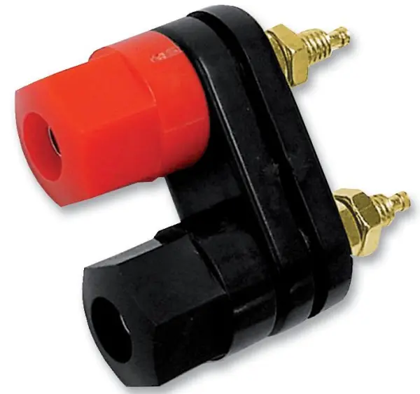 HiLo Bornes Duplas de 4mm, Douradas, Montagem em Painel