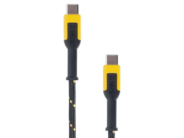 DEWALT Reinforced Charging Cable - USB C to USB C, 1.8m (6ft)