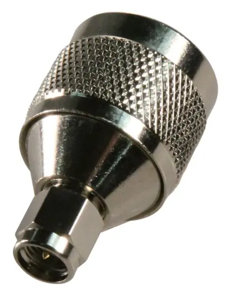 MULTICOMP PRO N to SMA Plug Adaptor, 50 Ohm, Nickel Plated Brass