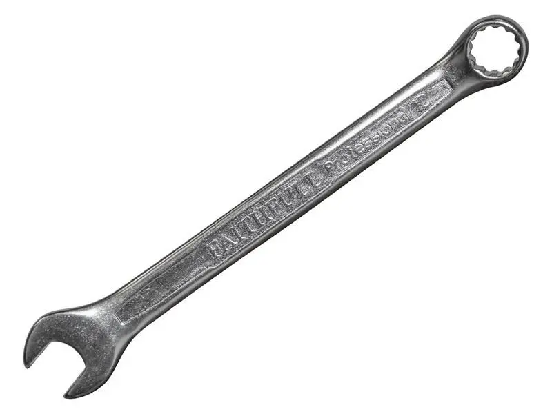 Faithfull Satin Chrome 10mm Combination Spanner, CV Steel