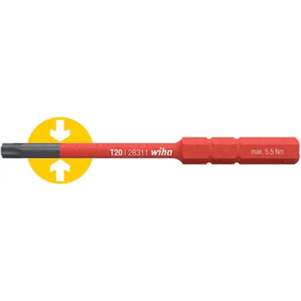 Wiha SoftFinish VDE絶縁スリムビット トルクスドライバー T9x75mm 1000V対応