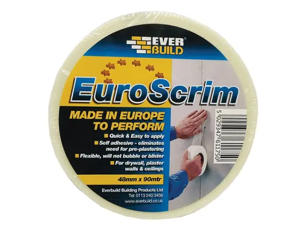 Everbuild Sika EuroScrim Self-Adhesive Tape, 48mm x 90m