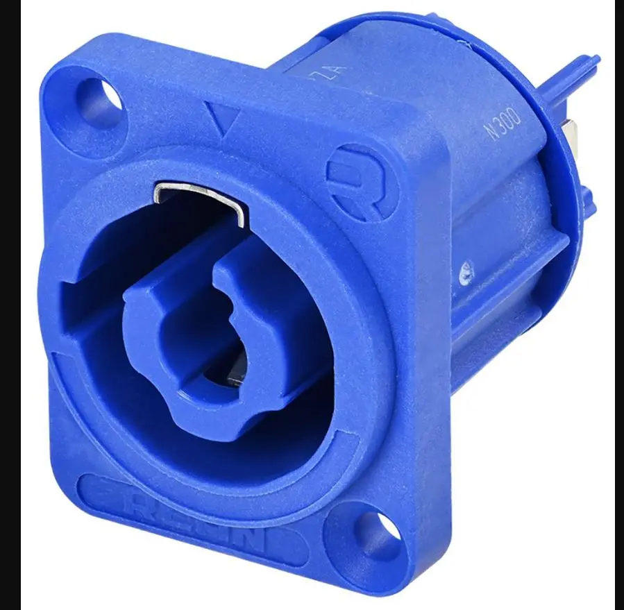 REAN - Asraon AC Cumhachta 3 Phol, 16A 250V, Muntáil Painéil, Gorm