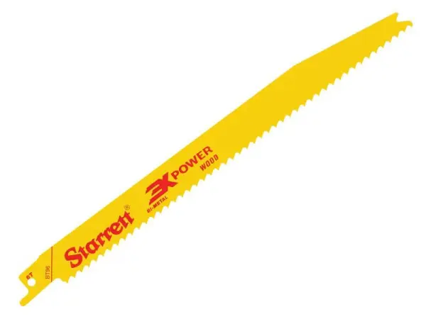 Starrett - BT96-5 雙金屬往復鋸片 木工專用 228毫米 6TPI (5片裝)
