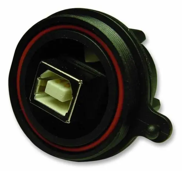 Bulgin Conector USB B para A para Montagem em Painel, USB 2.0, IP68