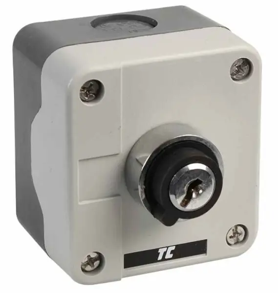 Europa RC1PBG4 Station de commande à clé, NO, Plastique, IP65