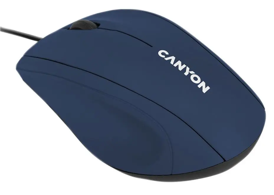 CANYON USB Optická myš, Safírová modrá, 1000dpi