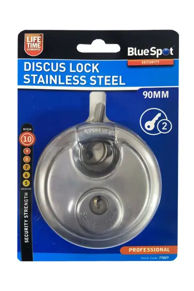Blue Spot Tools - Cadenas Disque 90mm Acier Inoxydable