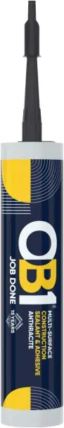 OB1 Anthracite Multi-Surface Construction Sealant & Adhesive