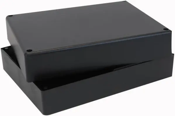 Multicomp - Bosca Coimeádta ABS Dubh le Clúdach, 240x190x90mm