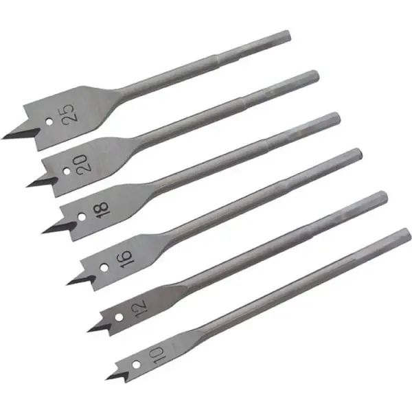 Amtech Flat Wood Drill Bit Set 6-Piece