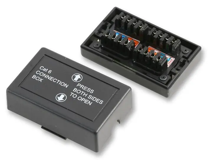 Boîtier de connexion câble Cat6 RARAION, Noir, Krone LSA+