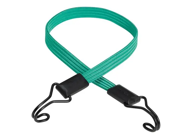 Master Lock Flat Bungee, Green, 80cm with Double Hook