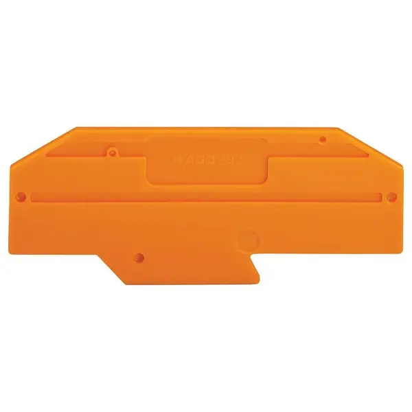 WAGO 2mm End Plate for 282 Series 35mm DIN Rail Terminal