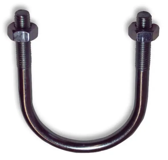 M10 x 61mm U-Bolt BZP Steel, 5 Pack