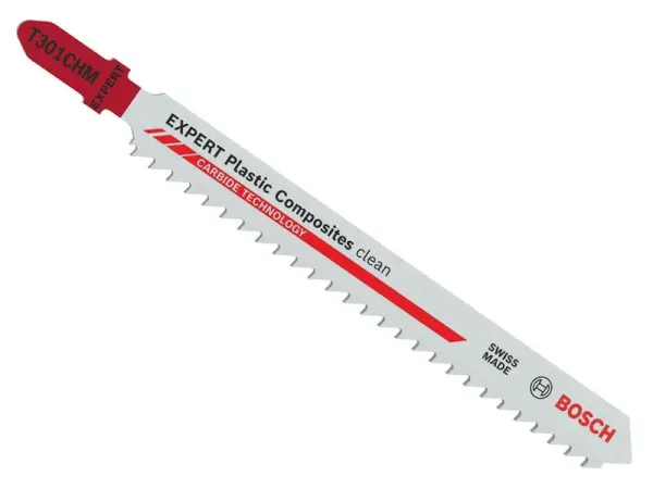 Bosch EXPERT Plastic Composites Clean T301CHM Jigsaw Blade 117mm Pack of 3