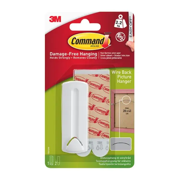 Command Wire-Backed Picture Hanger 2.2kg Capacity