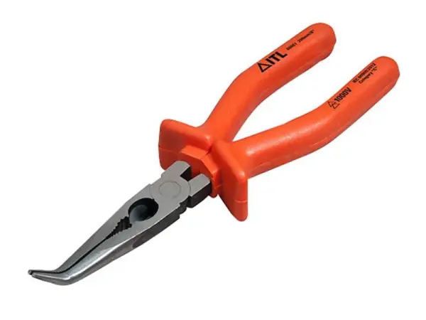 ITL 200mm Insulated Bent Nose Pliers with Wire Cutter