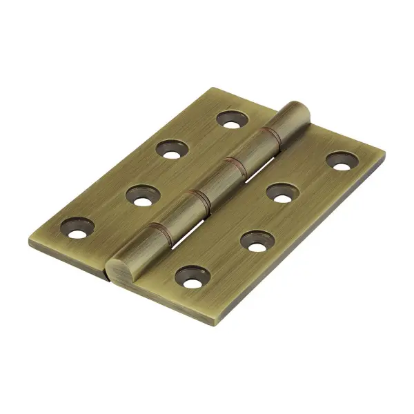 Timco Double Brass Hinges, Phosphor Bronze Washers, 102 x 67mm (2 Pack)