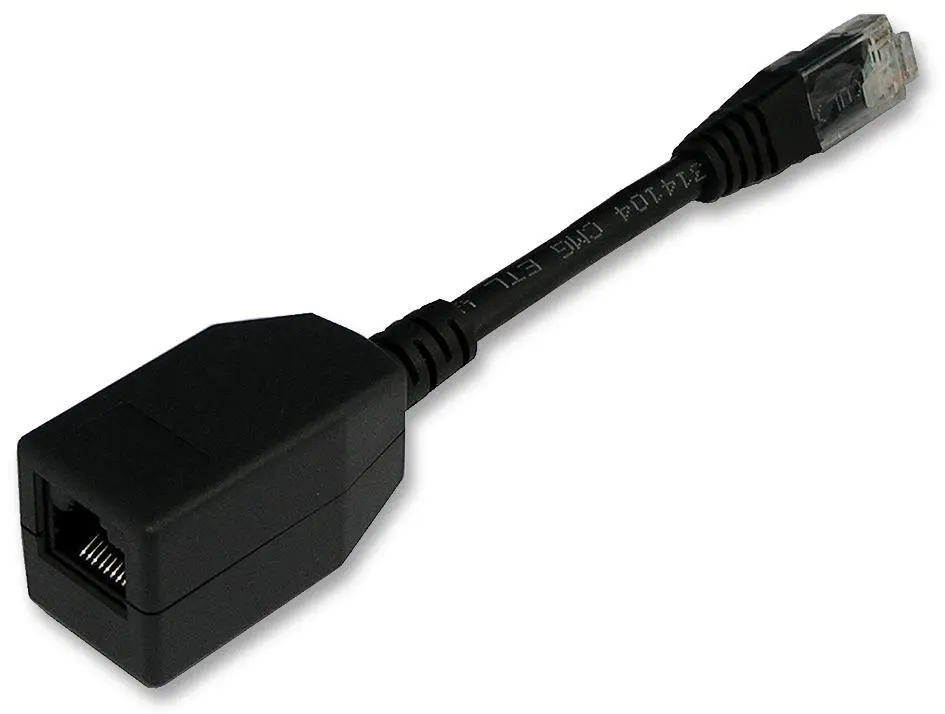 TUK Cat5e RJ45 UTP Θύρα Προσαρμογέας, 100mm, Μαύρο