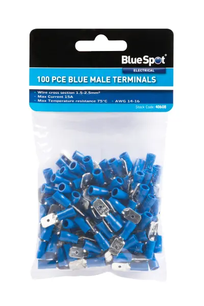 Blue Spot Tools 블루 수단자 단자 100P, 황동, 1.5-2.5mm²
