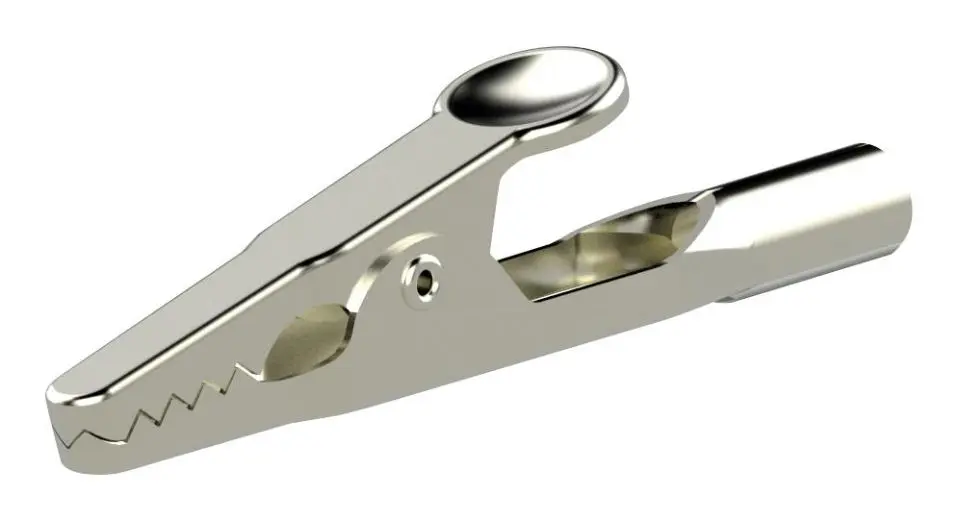 TENMA Pinza a Coccodrillo da 10A senza Isolamento con Jack Banana 4mm